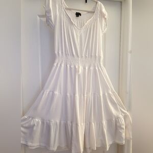 ✨️Love White Ruffled Tiered Sundress